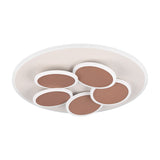 Mandala 5 Light LED Round Ceiling Light – Warm Grey