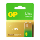GP Ultra Alkaline PP3 9V Battery Single