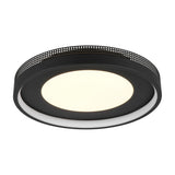 Solea LED Round Ceiling Light – Black & Gold