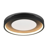 Solea LED Round Ceiling Light – Black & Gold