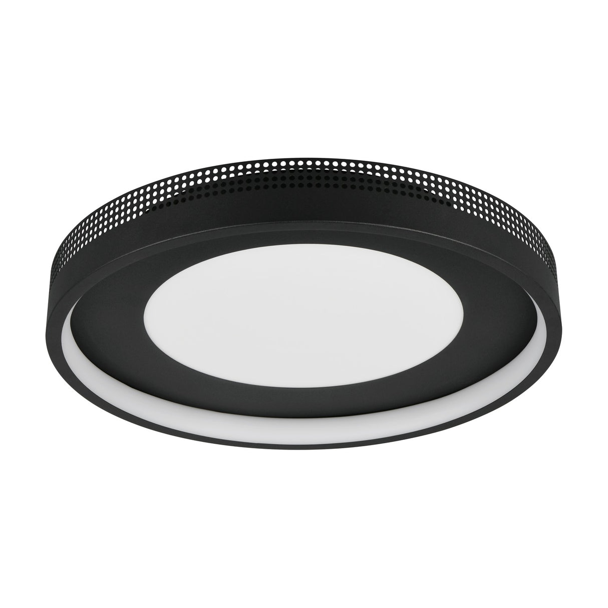 Solea LED Round Ceiling Light – Black & Gold