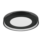 Solea LED Round Ceiling Light – Black & Gold