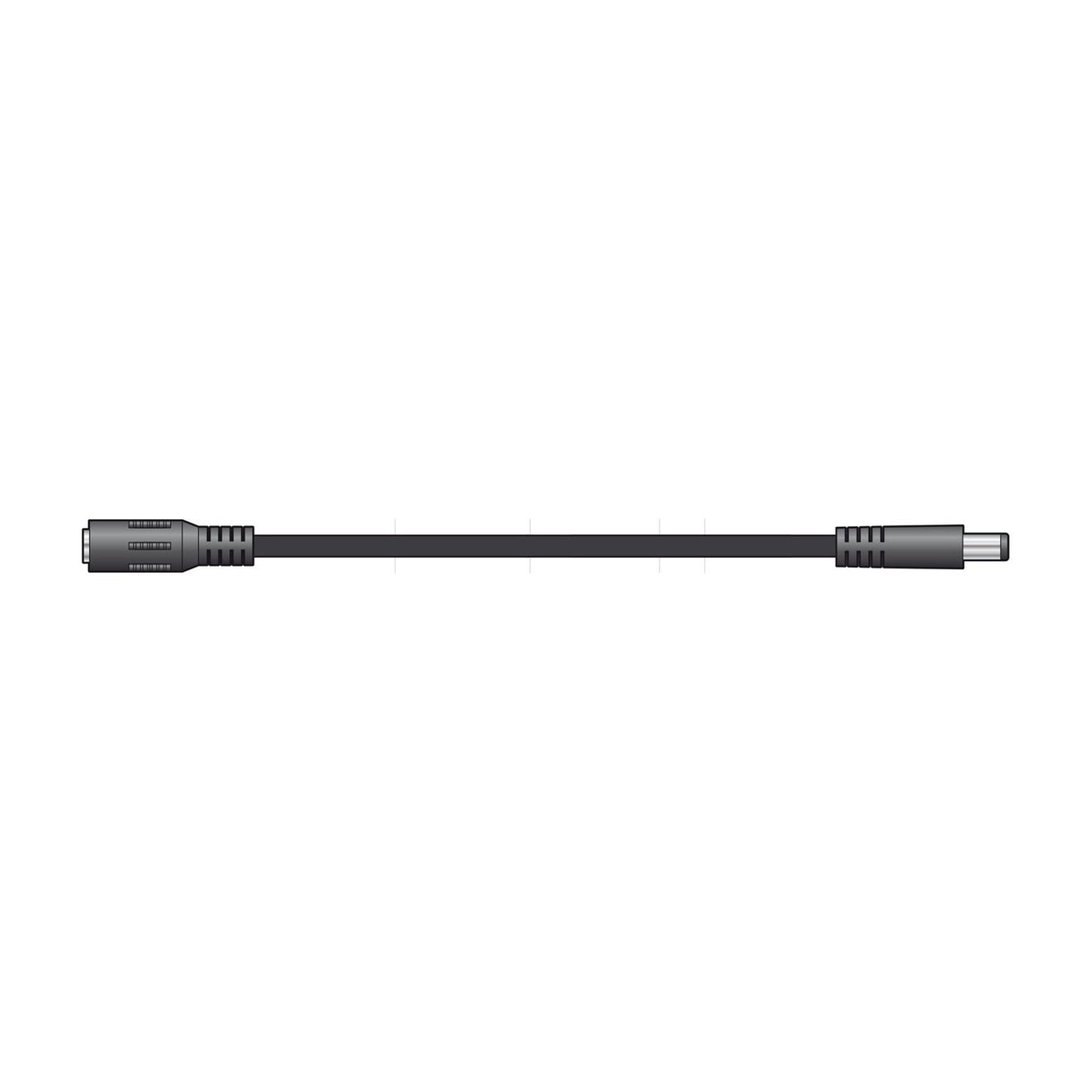 Mercury 3m DC extension lead by AVSL with 2.1mm x 5.5mm barrel plug and matching socket on black cable, shown on a plain background.