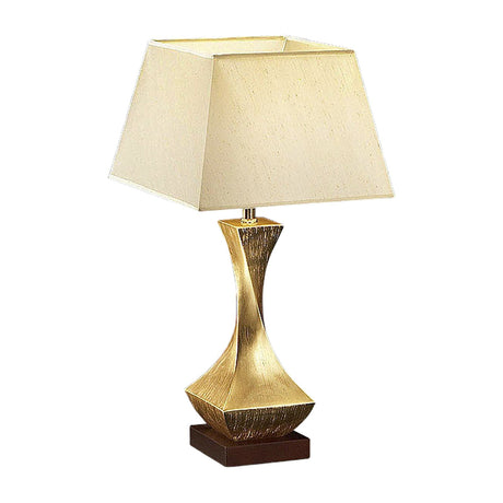Deco Table Lamp - Gold Leaf and Walnut