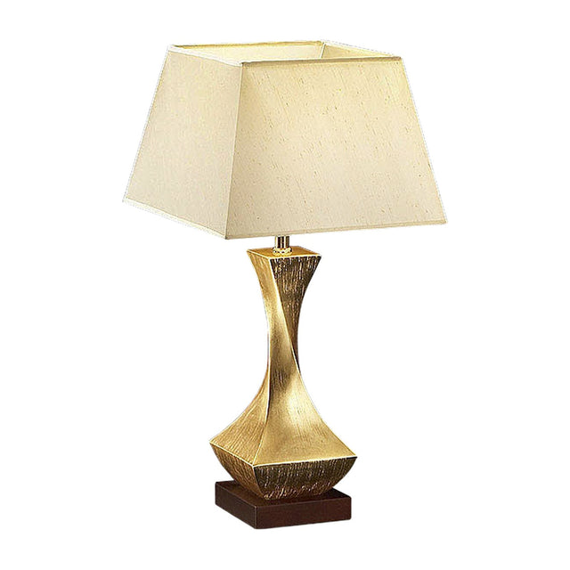 Deco Table Lamp - Gold Leaf and Walnut