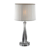 Lin Table Lamp - Clear and Silver