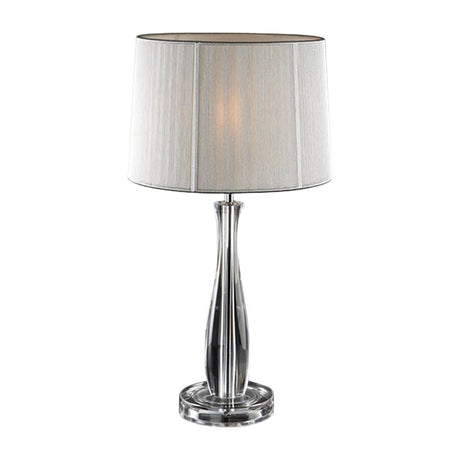 Lin Table Lamp - Clear and Silver