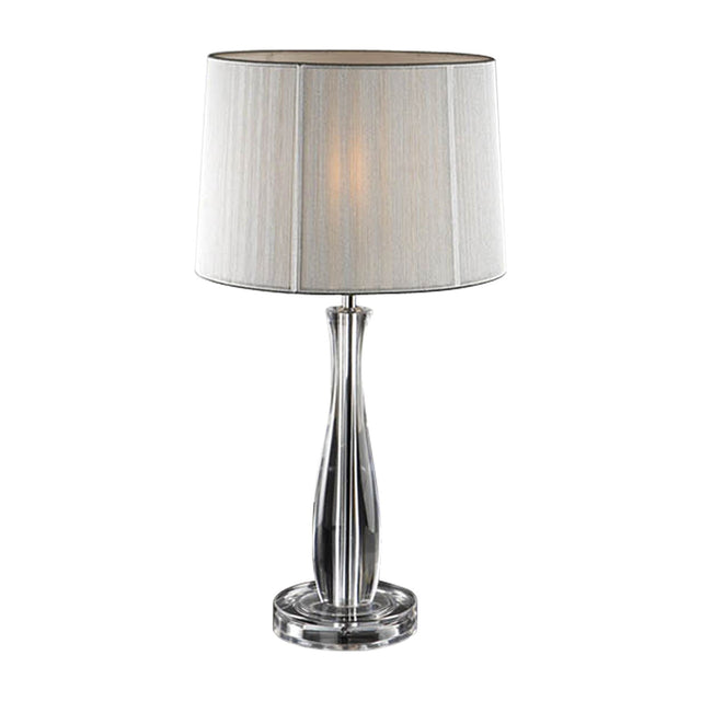 Lin Table Lamp - Clear and Silver