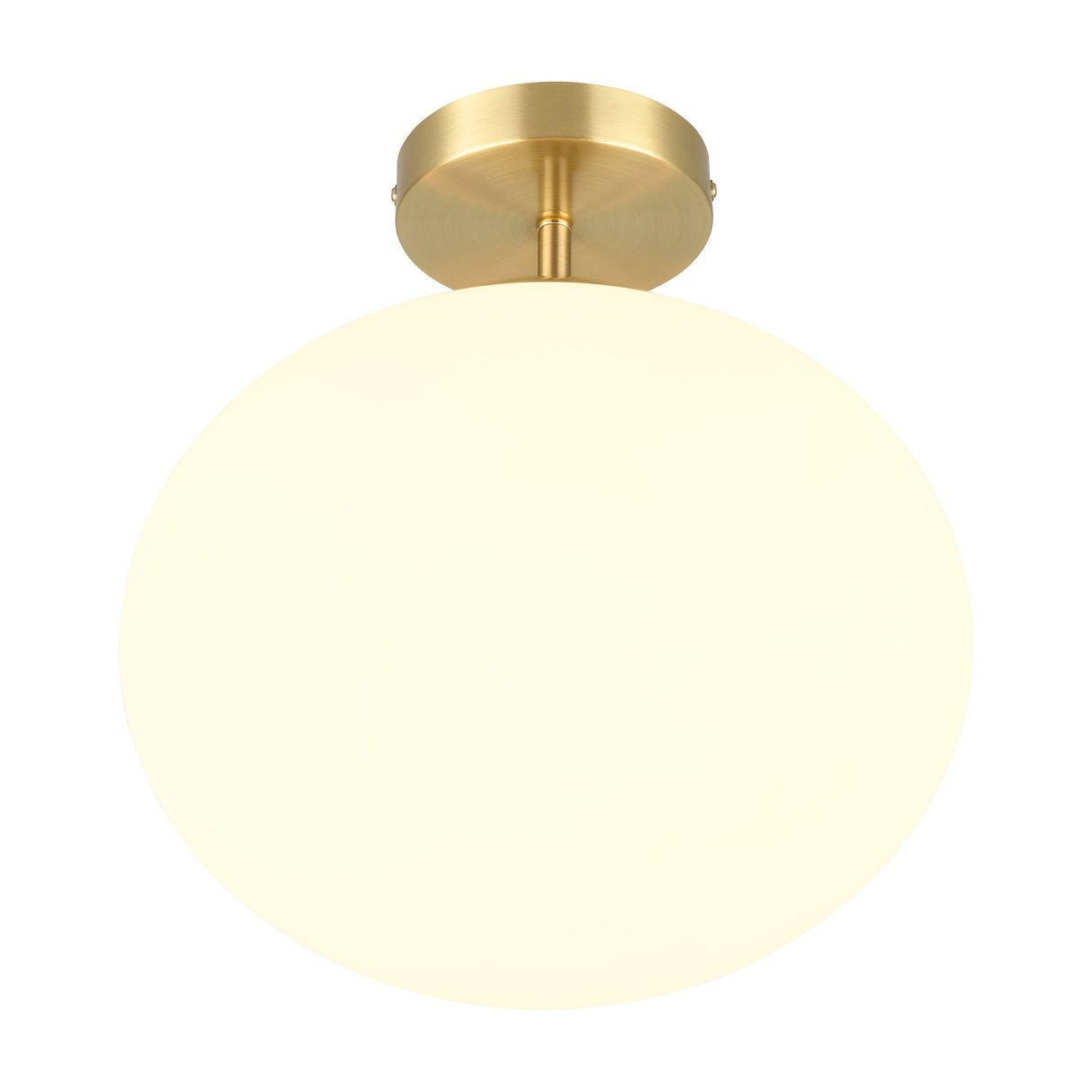 Fomento Glass Ceiling Light – Satin Brass
