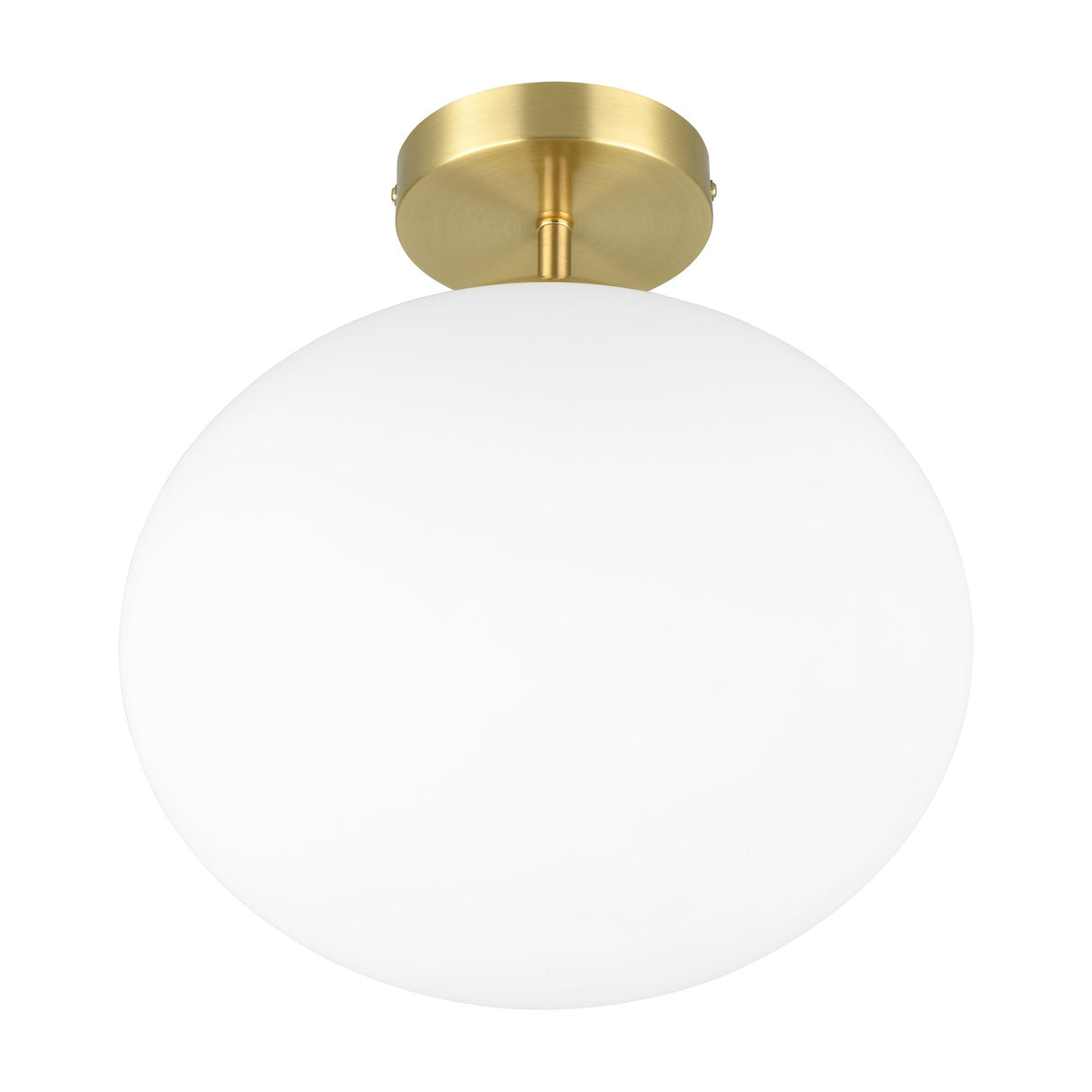 Fomento Glass Ceiling Light – Satin Brass