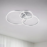 Winona 3 Light LED Circular Ceiling Light – Satin Nickel