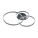 Winona 3 Light LED Circular Ceiling Light – Matt Black