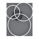 Winona 3 Light LED Circular Ceiling Light – Matt Black