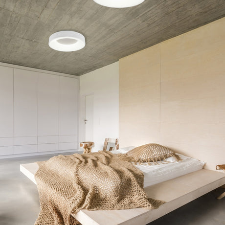 Girona LED Circular Ceiling Light – Matt White