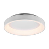 Girona LED Remote Control Round Ceiling Light – Matt White