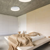 Girona LED Remote Control Round Ceiling Light – Matt White