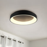 Girona LED Circular 60cm Ceiling Light – Matt Black