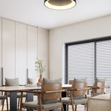 Girona LED Circular 60cm Ceiling Light – Matt Black