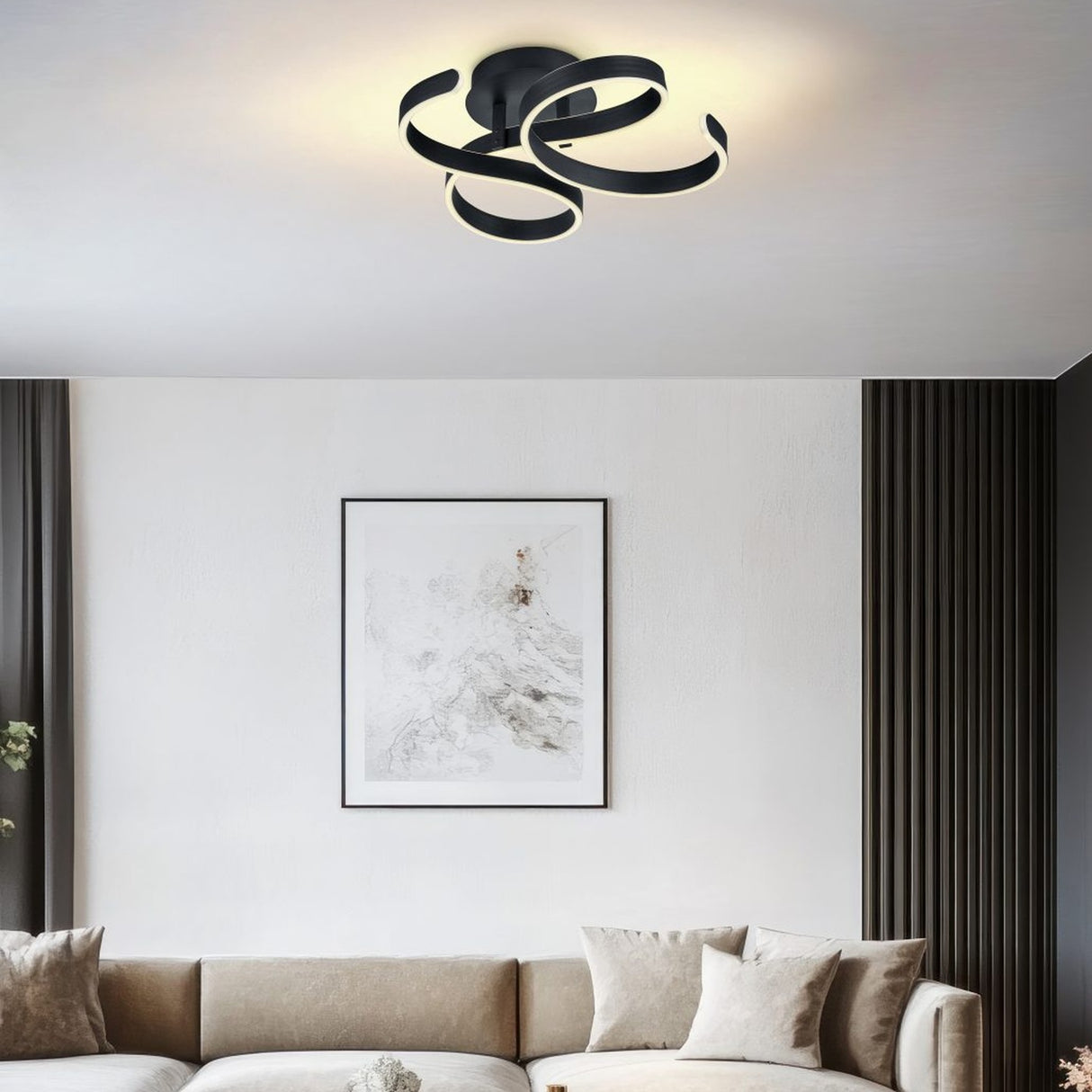 Francis LED Ceiling Light – Anthracite