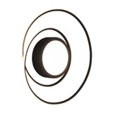 Yava LED Remote Control Circular Ceiling Light – Matt Black