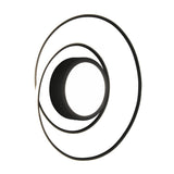 Yava LED Remote Control Circular Ceiling Light – Matt Black