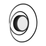 Yava LED Remote Control Circular Ceiling Light – Matt Black