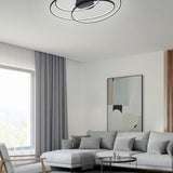 Gale 80cm LED Circular Ceiling Light – Matt Black