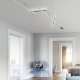 Indira 4 Light LED Up Down Ceiling Light – Satin Nickel