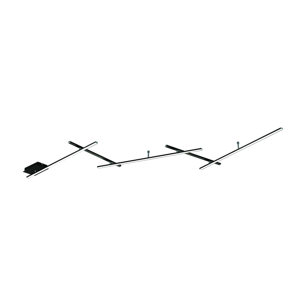 Indira 4 Light LED Up Down Linear Ceiling Light – Matt Black