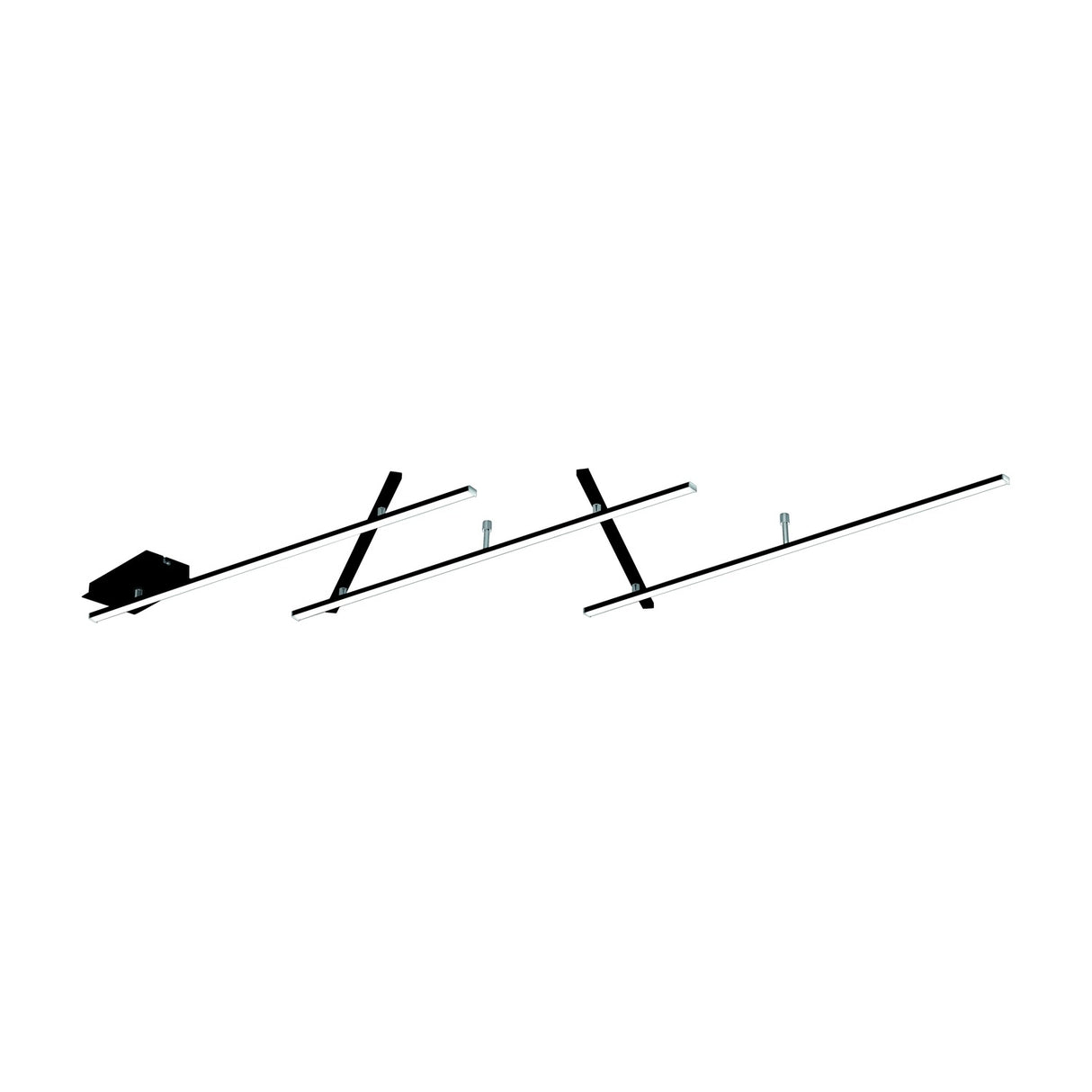 Indira 4 Light LED Up Down Linear Ceiling Light – Matt Black