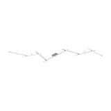 Indira 6 Light LED Up Down Linear Chandelier – Satin Nickel
