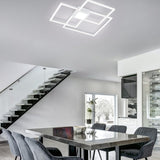 Hydra 3 Light LED Square Ceiling Light – Matt White