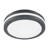 Piave LED Round PIR Ceiling Light – Anthracite