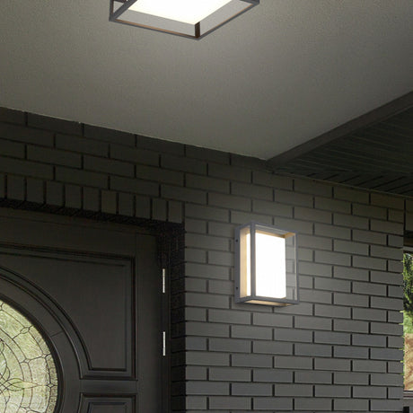 Witham LED Glass Ceiling Light – Anthracite