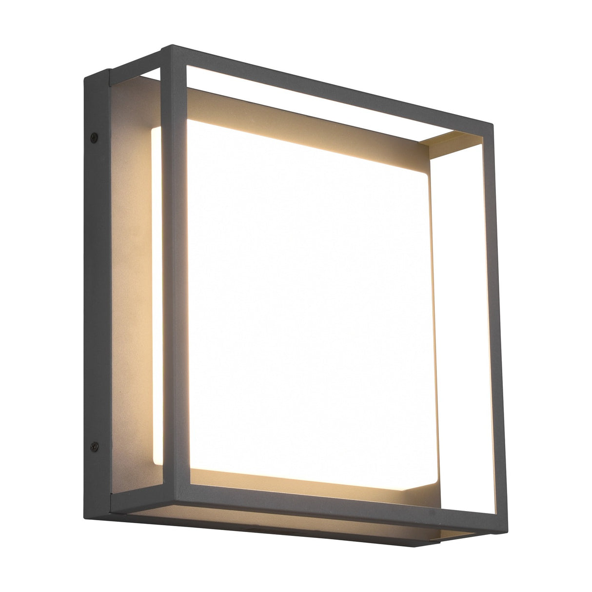 Witham LED Glass Ceiling Light – Anthracite