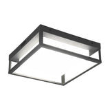 Witham LED Glass Ceiling Light – Anthracite