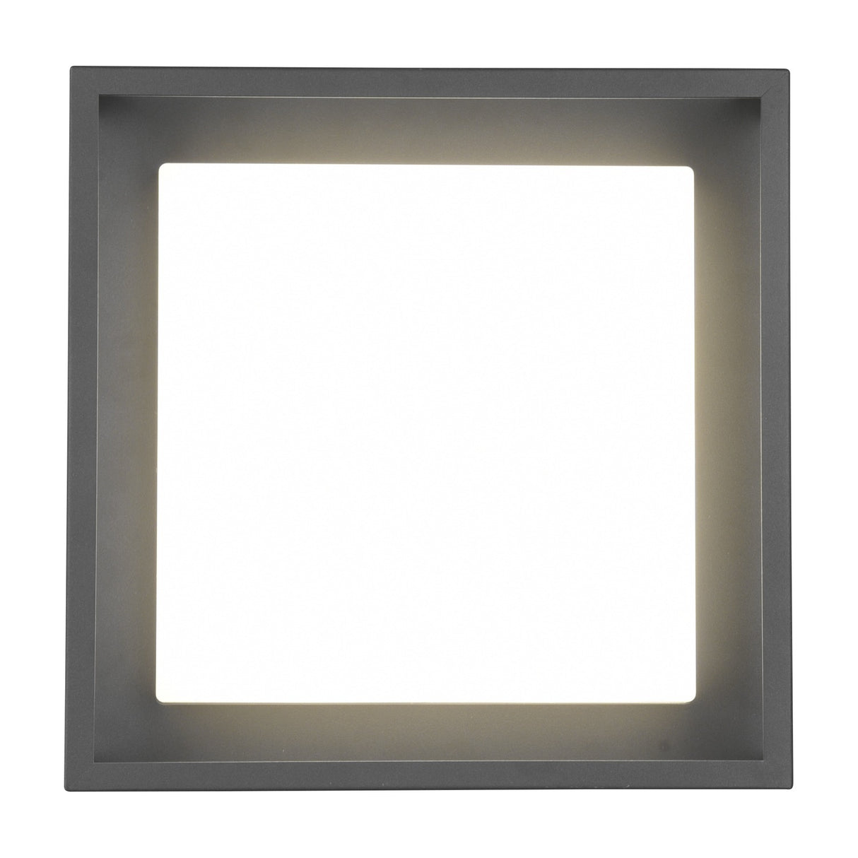 Witham LED Glass Ceiling Light – Anthracite