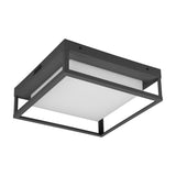 Witham LED Glass Ceiling Light – Anthracite