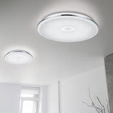 Osaka LED Remote Control Glass Ceiling Light – Chrome