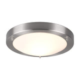 Condus Glass Ceiling Light – Satin Nickel