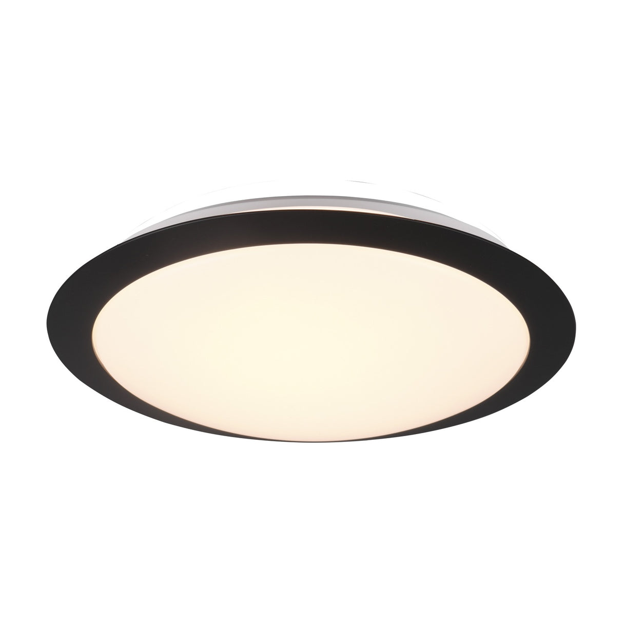 Umberto LED Glass Ceiling Light – Matt Black