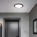 Umberto LED Glass Ceiling Light – Matt Black