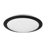 Umberto LED Glass Ceiling Light – Matt Black