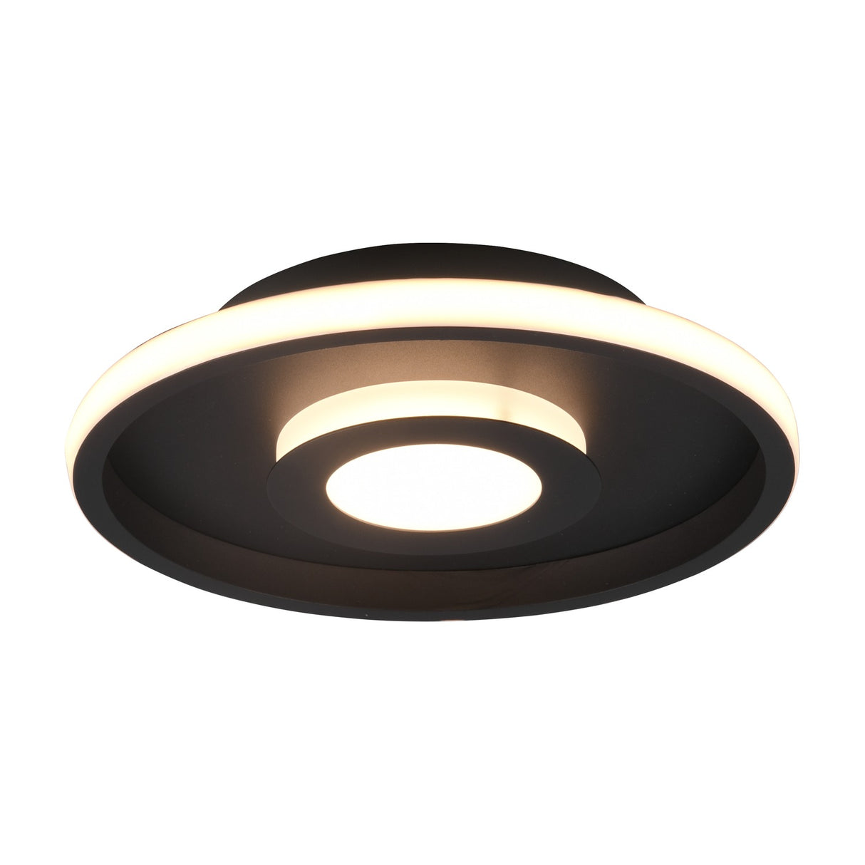 Ascari LED Round Ceiling Light – Matt Black