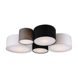 Hotel 5 Light Round Ceiling Light – Multicoloured