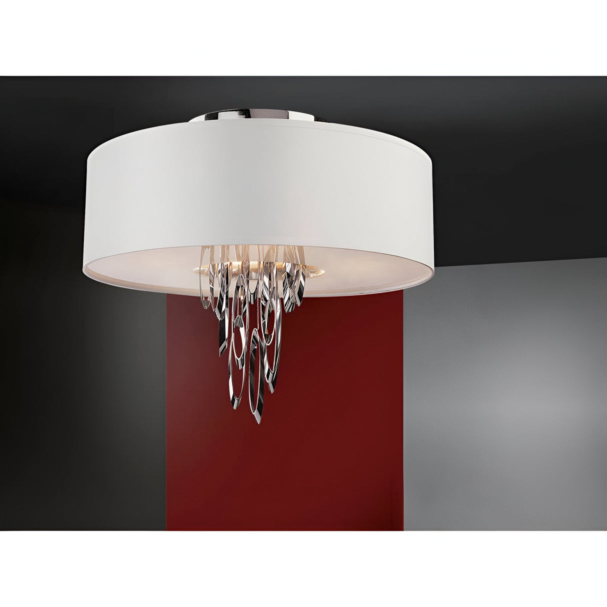 Domo 4 Light Semi-Flush - Chrome