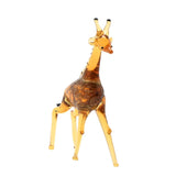 Speckled Giraffe Miniature Glass Figurine - Yellow