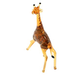 Speckled Giraffe Miniature Glass Figurine - Yellow