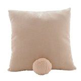 Bunny Ears and Tail Filled Cushion 36.8cm x 36.8cm - Natural