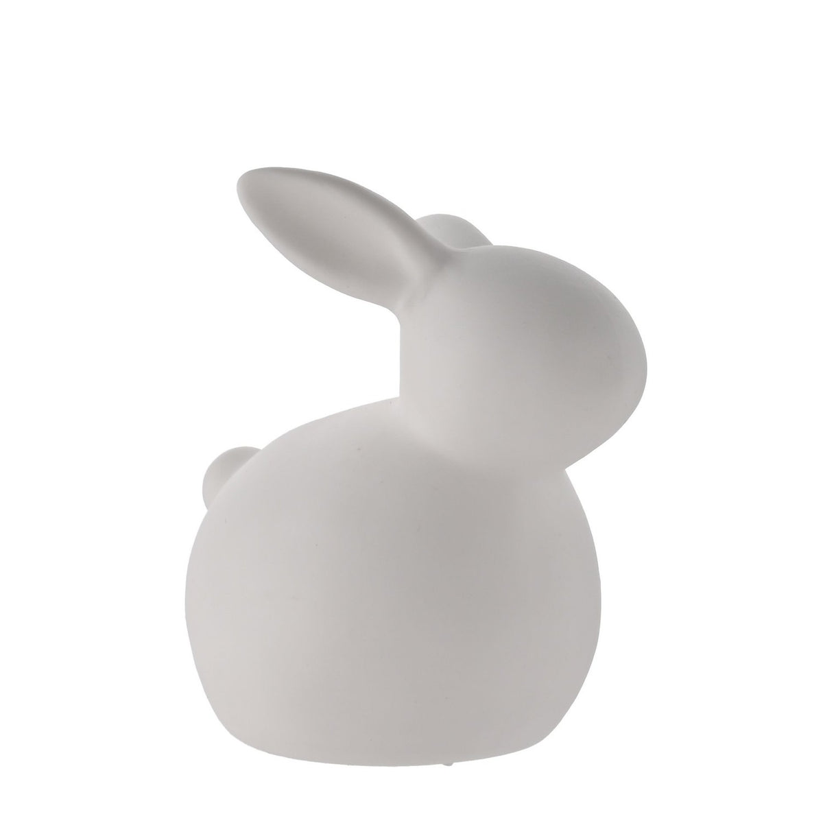 Easter Sitting Bunny LED Ceramic Light-Up Decoration - White